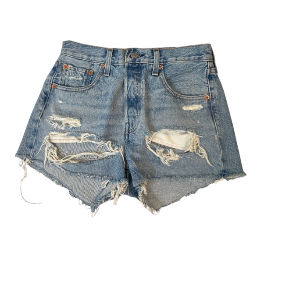 Levi 501 Distressed Cut Off Shorts